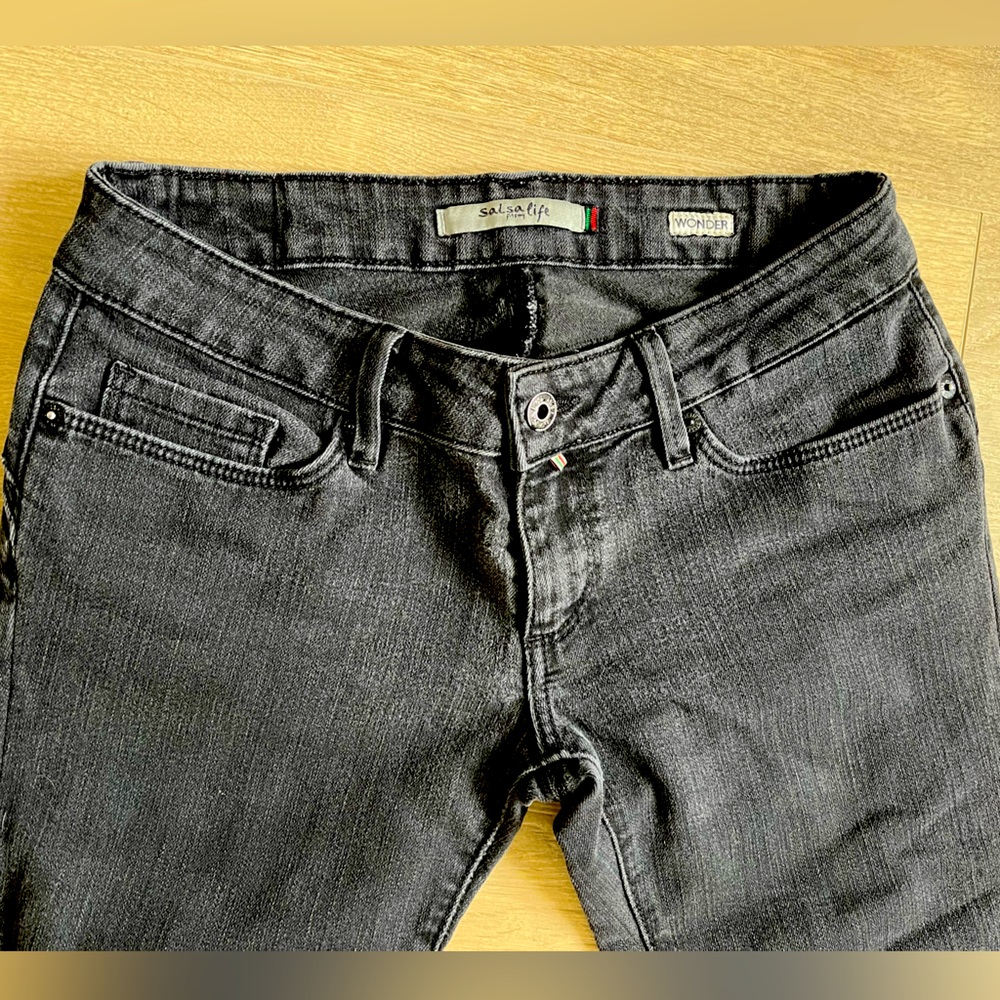 🌘 Black Salsa Life Jeans, Low waist, Wonder Fit 🌒